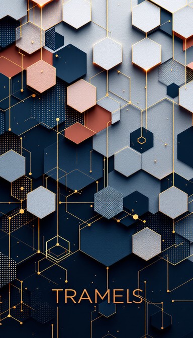 Free Connected Hexagonal Network Image - Geometric, Hexagonal, Pattern ...