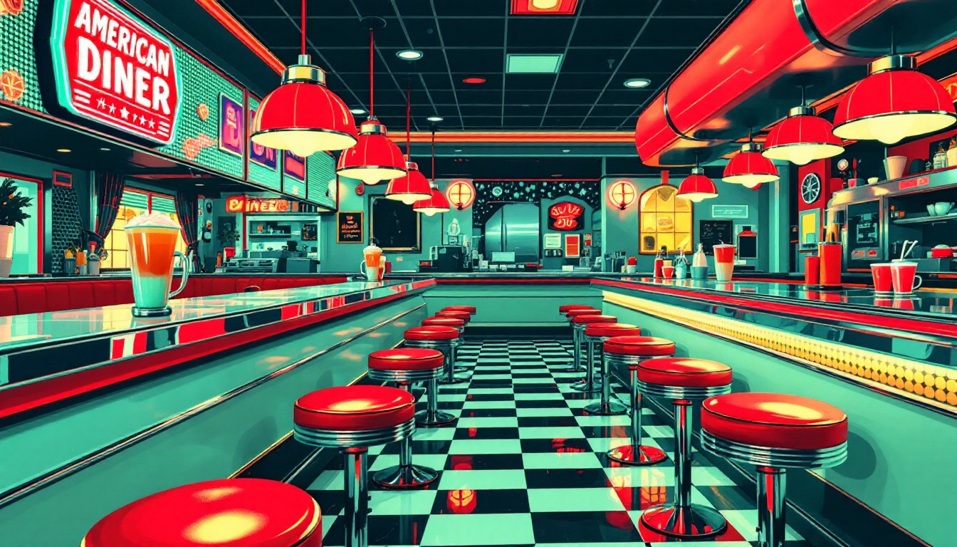 Free Classic Diner Interior Photo - Diner, Retro, Vintage | Download at ...