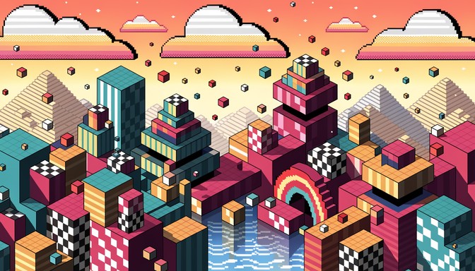 Free Pixel Art Paradise Image - Pixel, Voxel, Retro | Download at StockCake
