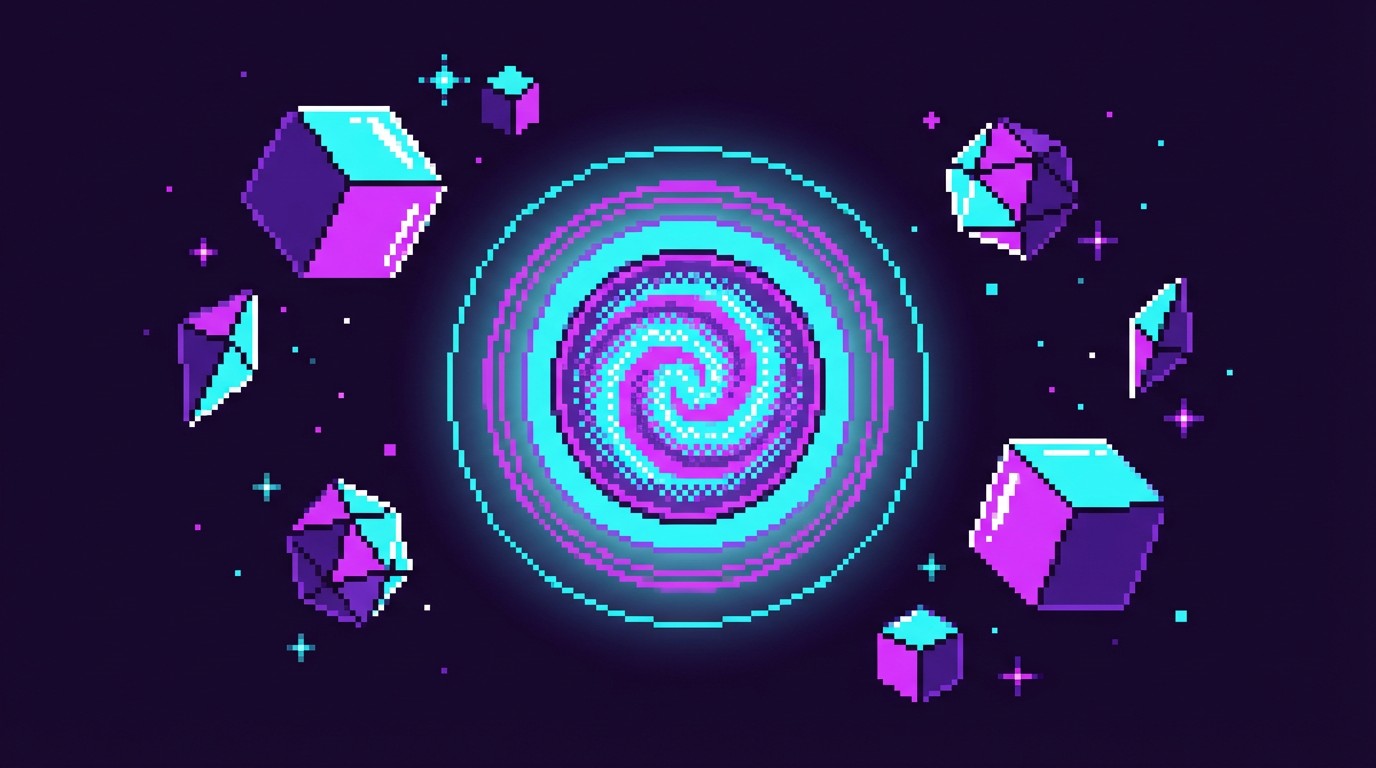 Free Cosmic Pixel Vortex Image - Portal, Gateway, Mystical | Download ...