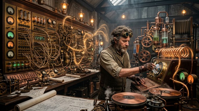 Steam Punk Sound Machine Free Steampunk Music Inventor Image - Steampunk, Inventor, Victorian ...