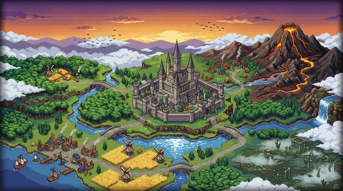 Free Medieval Pixel World Image - Pixel, Fantasy, Kingdom | Download at ...