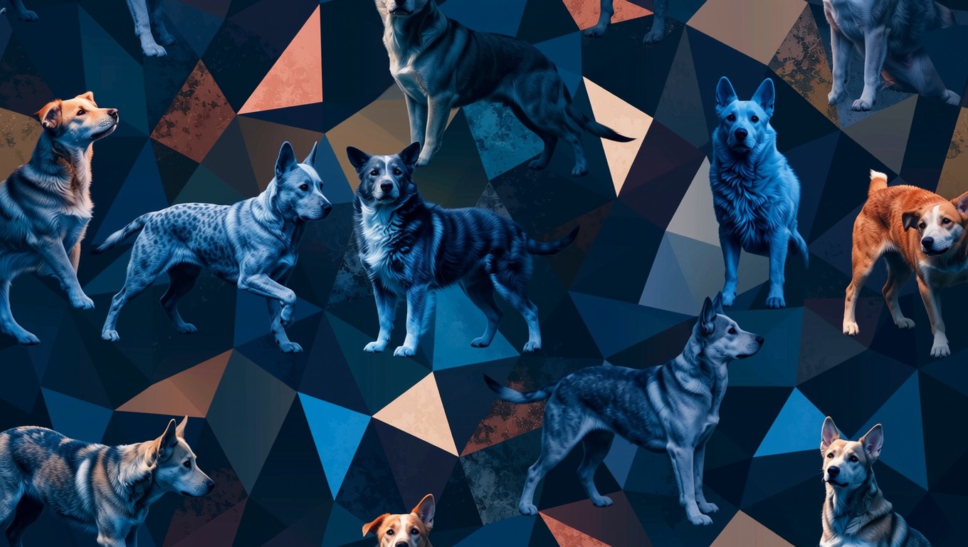 Free Geometric Dog Pattern Image - Dog, Geometric, Pattern | Download ...