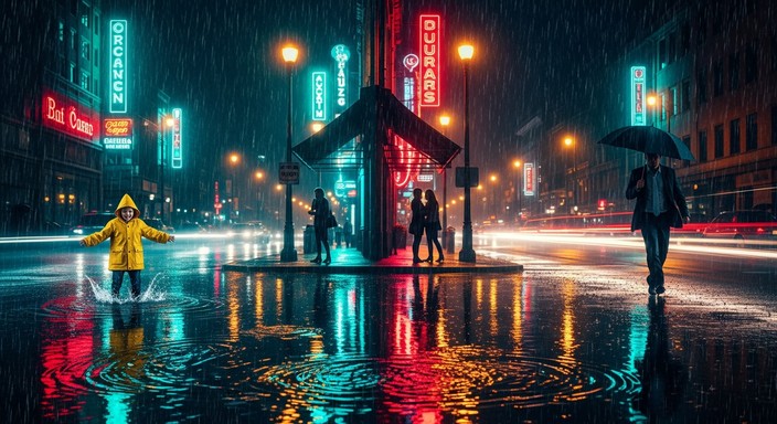 Free Rainy City Reflections Image - Rainy, Urban, Night | Download at ...