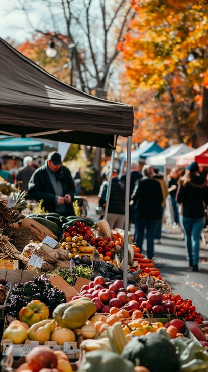 October Fall Market Free Autumn market day Image - Autumn, Market, Street | Download at ...