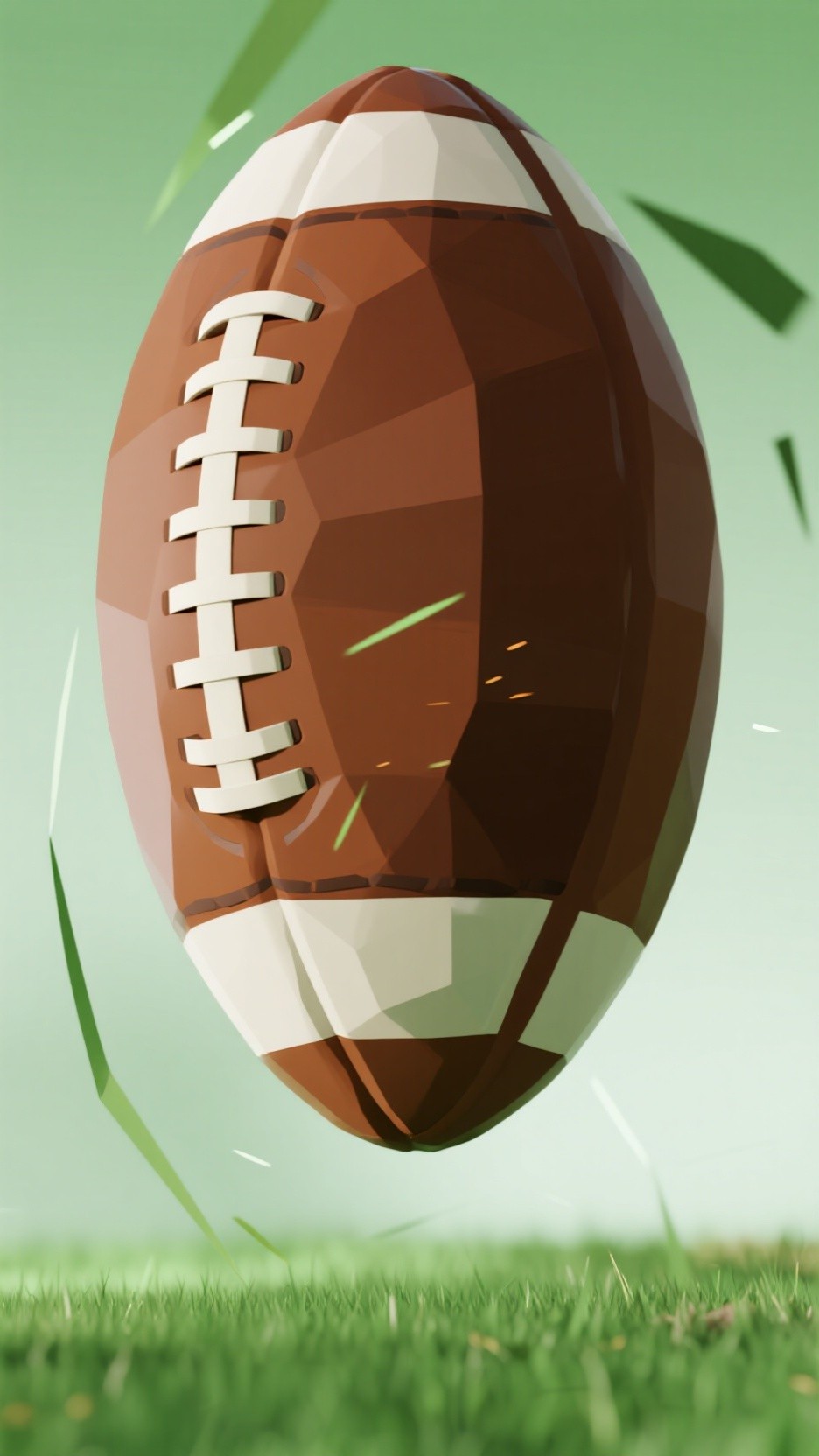Free Geometric Football Floating Image - Football, 3d, Minimalist ...