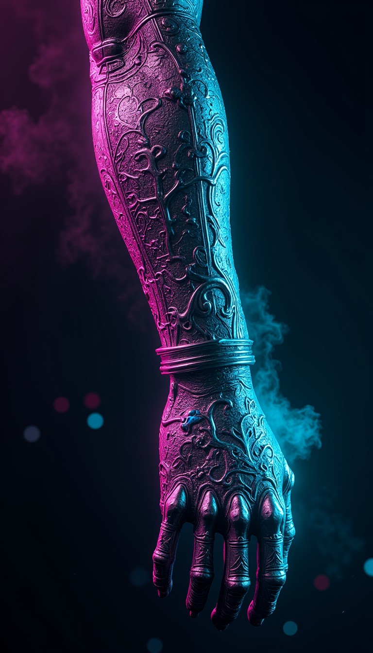 Free Neon Bionic Arm Photo - Cybernetic, Arm, Bionic | Download at ...