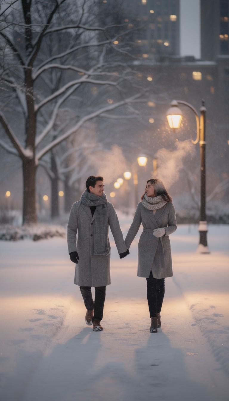 Cold Spring Romantic Free Winter Romance Stroll Image - Couple, Romance, Winter | Download ...