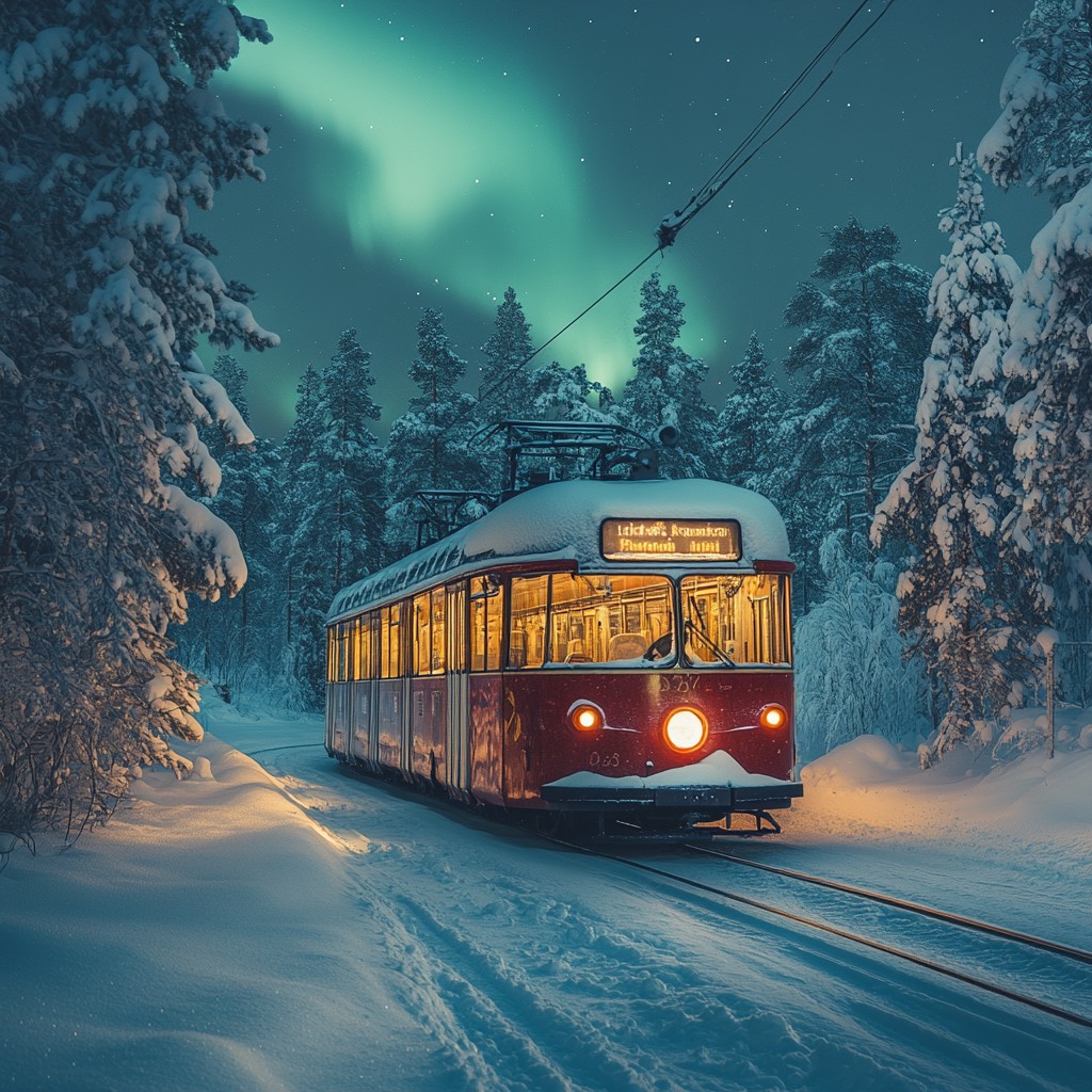 Snow Transaparant Free Tram in Snow Image - Tram, Snow, Forest | Download at StockCake