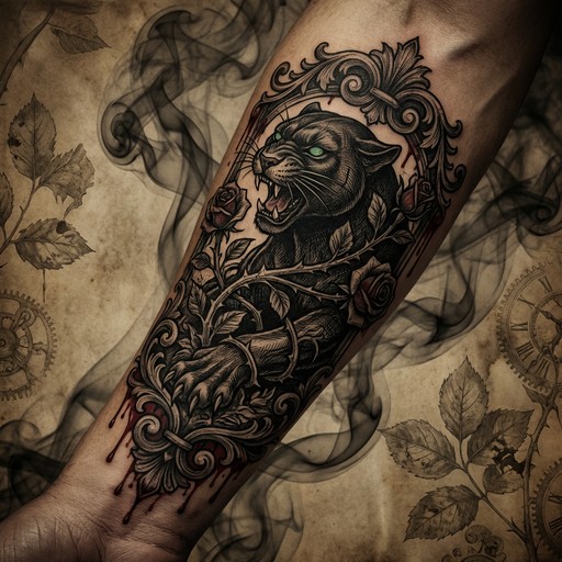 Free Dark Panther Artwork Image - Panther, Tattoo, Gothic | Download at ...