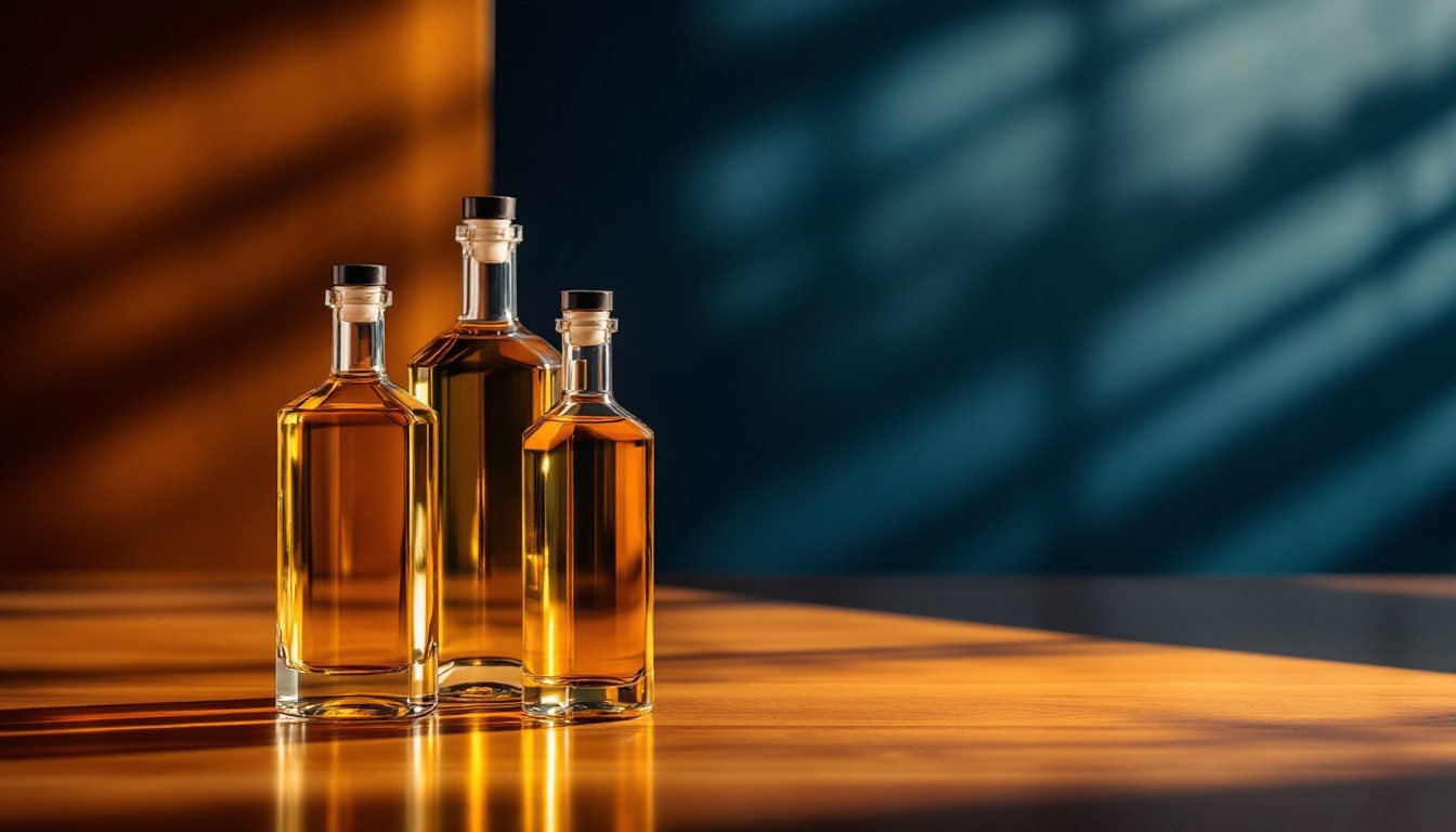 Free Amber Glass Trio Image - Bottles, Glass, Amber | Download at StockCake