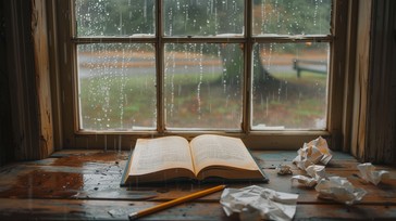 Free Rainy Day Reading Image - Rain, Window, Book | Download at StockCake