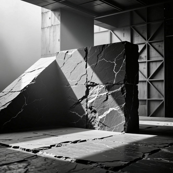 Free Fractured Light Geometry Image - Monolith, Stone, Shadows ...