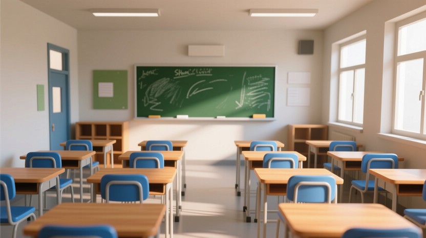 Free Empty classroom setup Photo - Classroom, Education, Desks ...