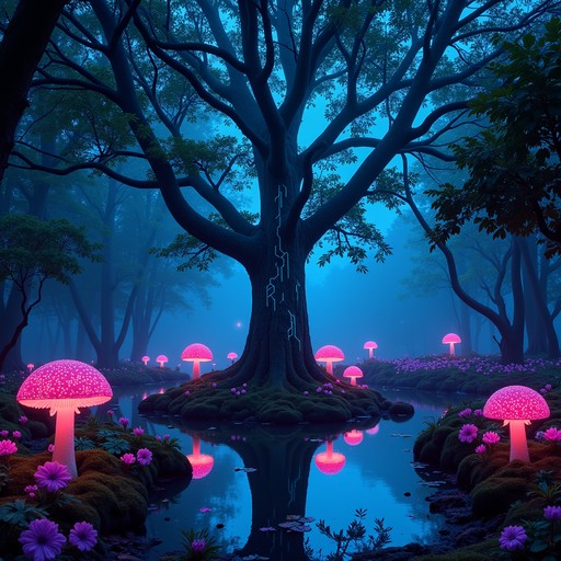 Free Neon Forest Dreams Image - Cyberpunk, Forest, Neon | Download at ...