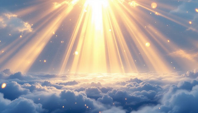 Free Divine Light Breaking Image - Sunbeams, Heavenly, Clouds ...
