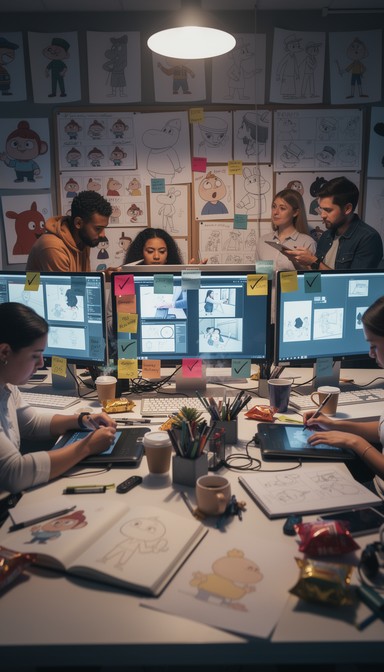 Free Animated Studio Collaboration Image - Animation, Cartoon, Studio ...