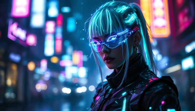 Free Neon Cyberpunk Warrior Image - Cyberpunk, Neon, Futuristic ...