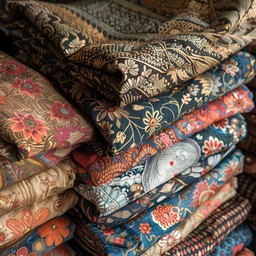 Free Colorful Fabric Patterns Image - Fabric, Textiles, Patterns ...