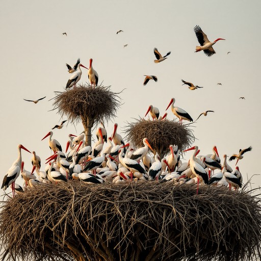Storks Rabbit Free Storks' Golden Hour Image - Storks, Nests, Birds | Download at ...