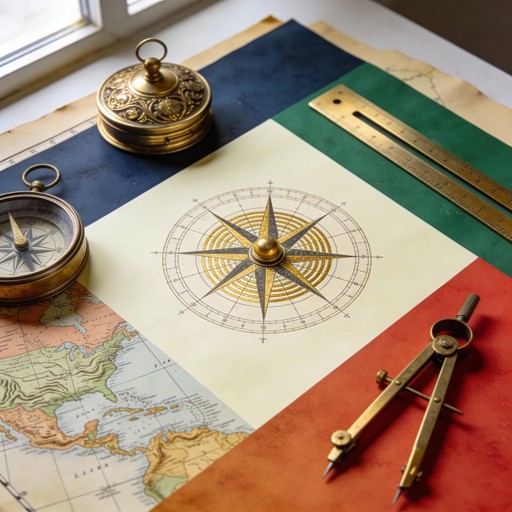 Free Vintage Cartography Workspace Image - Navigation, Compass, Vintage ...