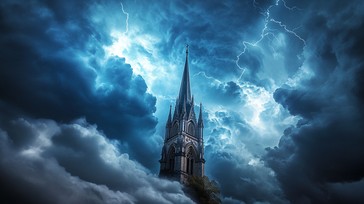 Free Stormy Gothic Cathedral Image - Stormy, Gothic, Cathedral ...