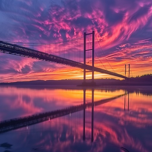 Free Sunset Bridge Reflection Image - Sunset, Bridge, Reflection ...