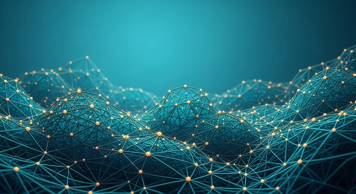 Free Connected Digital Network Image - Network, Geometric, Nodes ...