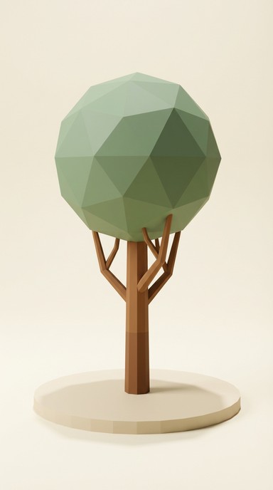 Free Geometric Tree Design Image - Tree, Geometric, Low-poly | Download ...
