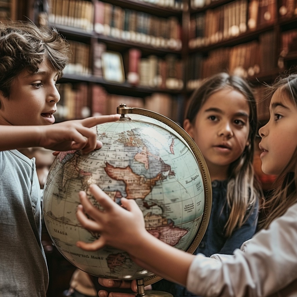 Free Exploring Global Geography Image - Children, Globe, Library ...