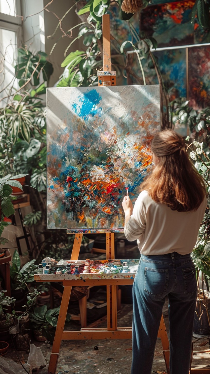 Free Artist at Work Image - Artist, Painting, Canvas | Download at ...