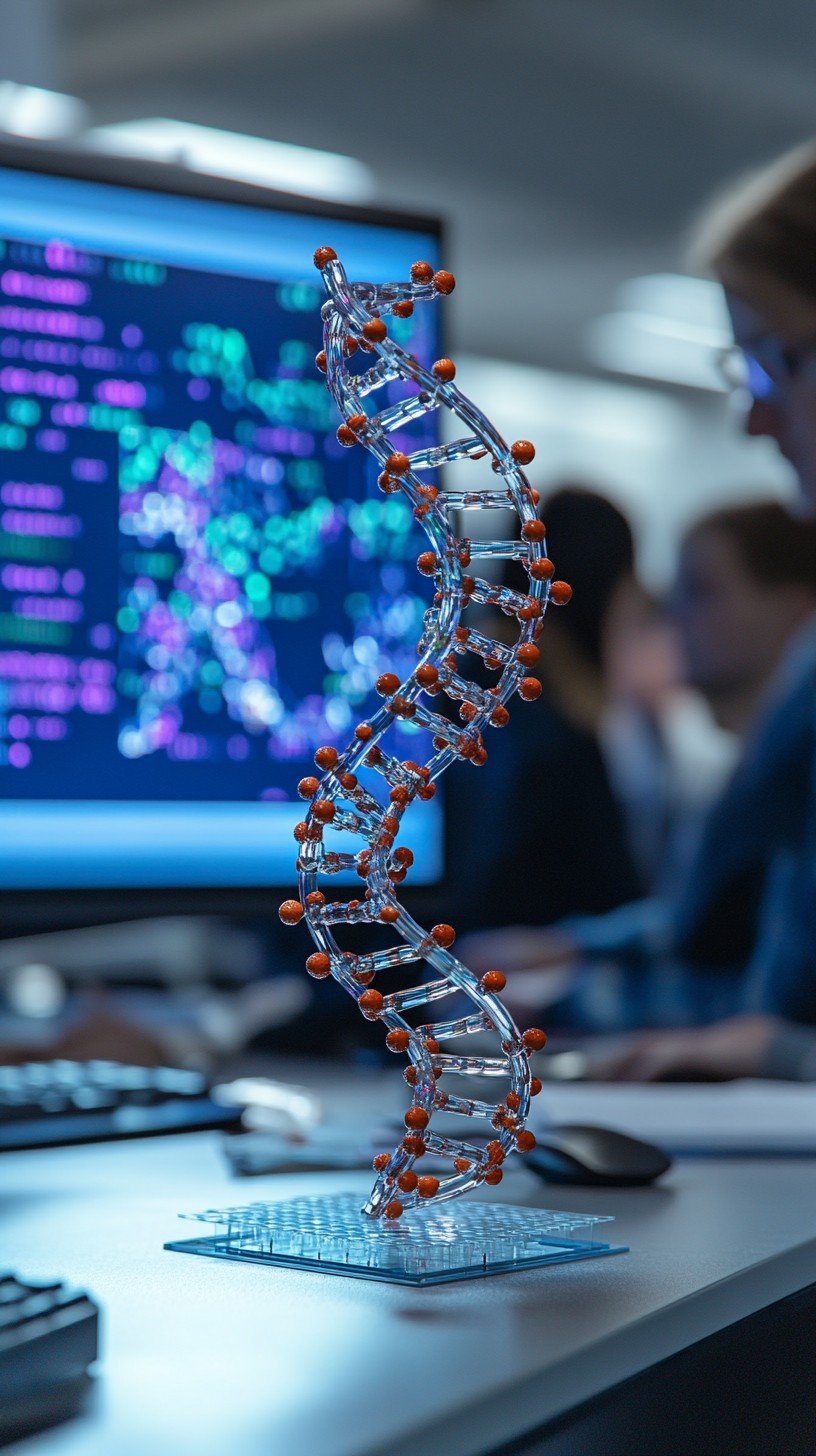 Free Illuminated DNA Model Image - Dna, Genetics, Laboratory | Download ...