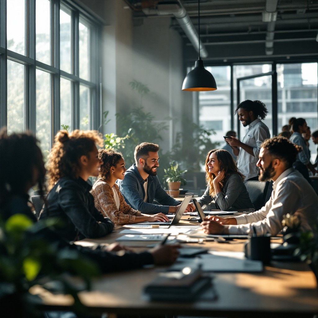 Download Collaborative Office Meeting Image - Collaboration, Office ...