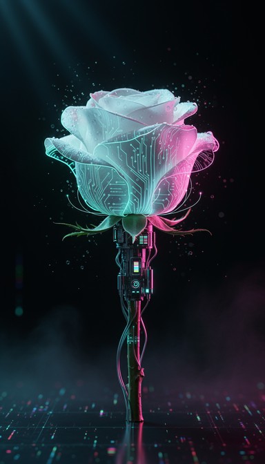 Free Cyberpunk Neon Rose Image - Cyberpunk, Rose, Neon | Download at ...