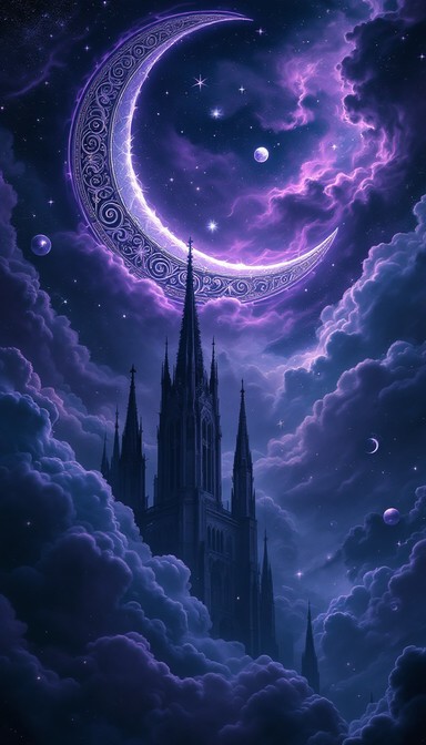 Free Moonlit Gothic Cathedral Image - Gothic, Cathedral, Moon ...