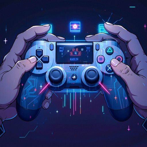 Download Cyberpunk Gaming Controller Image - Gaming, Controller, Gamepad | StockCake