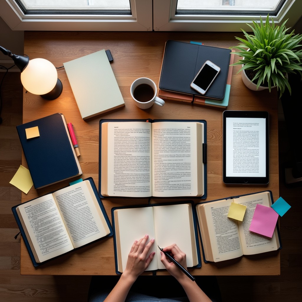 Free Productive study space Image - Studying, Desk, Books | Download at ...