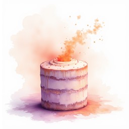 Free Dissolving Memory Cake Image - Watercolor, Cake, Ethereal ...