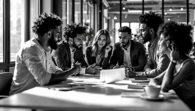 Free Community in discussion Image - Meeting, Discussion, Monochrome ...