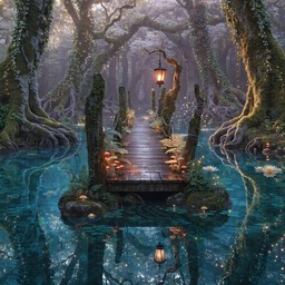 Free Enchanted Forest Pathway Image - Enchanted, Forest, Dock ...