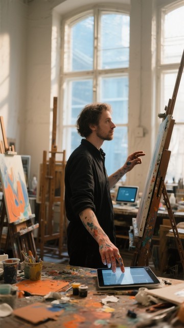 Free Artist at Work Image - Artist, Painting, Studio | Download at ...