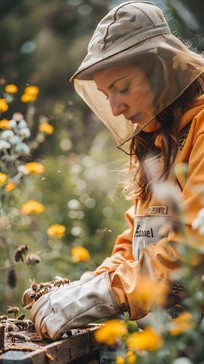 Free Beekeeper at Work Image - Beekeeper, Bees, Honeycomb | Download at ...