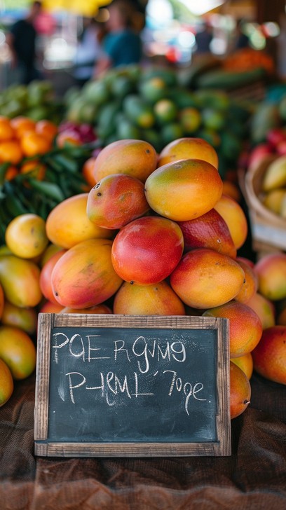 Free Colorful Mango Display Image - Mangoes, Market, Fresh | Download ...