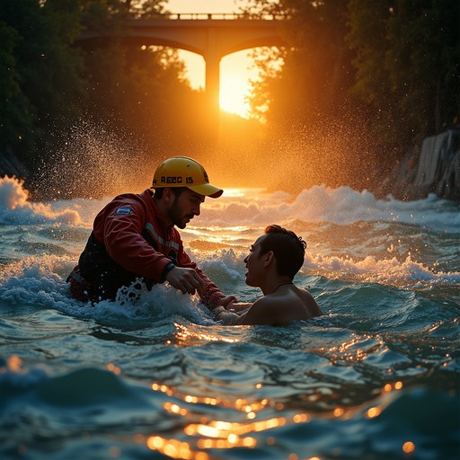 Free Rescue at sunrise Image - Rescue, Water, Waves | Download at StockCake