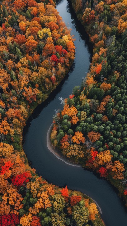 Free Autumn River Serenity Image - Autumn, River, Forest | Download at ...