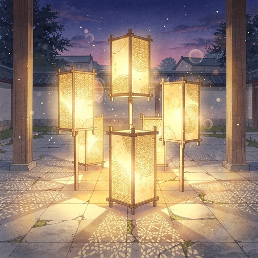 Free Glowing Paper Lanterns Image - Anime, Manga, Lanterns | Download ...