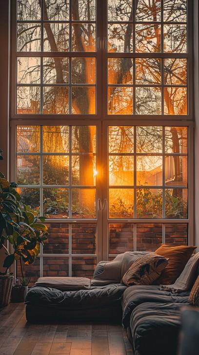 Free Sunlit cozy window Image - Sunset, Window, Plants | Download at ...