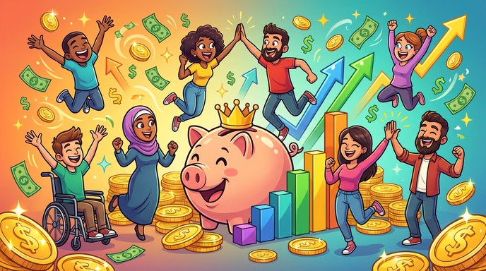 Free Financial Success Celebration Image - Celebration, Finance, Money ...