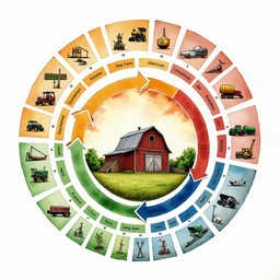 Timeline Farm Design Free Farm Through Time Image - Watercolor, Farm, Evolution | Download ...