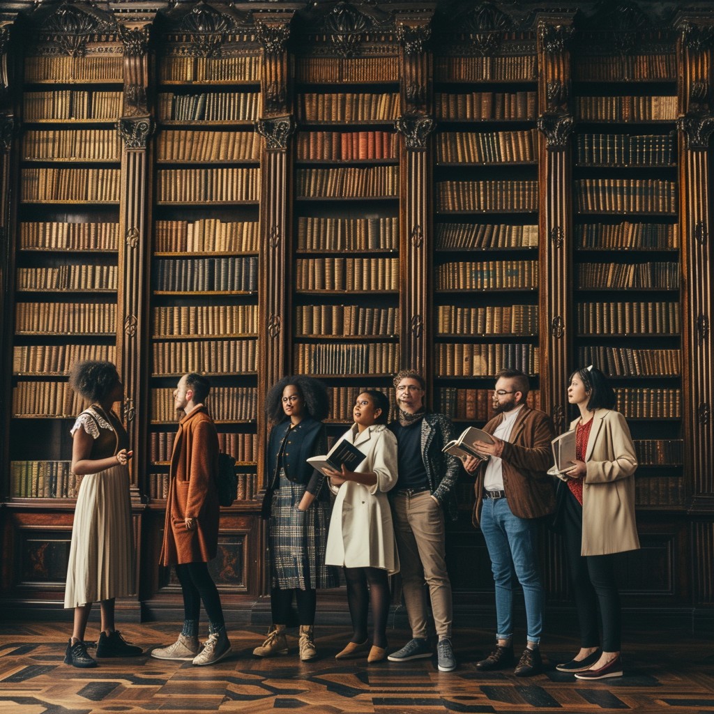 Library Reads Free Readers in Library Image - Library, Readers, Books | Download at ...